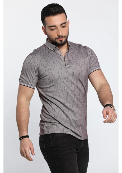 Desenli Polo Yaka Erkek Tişört modelleri