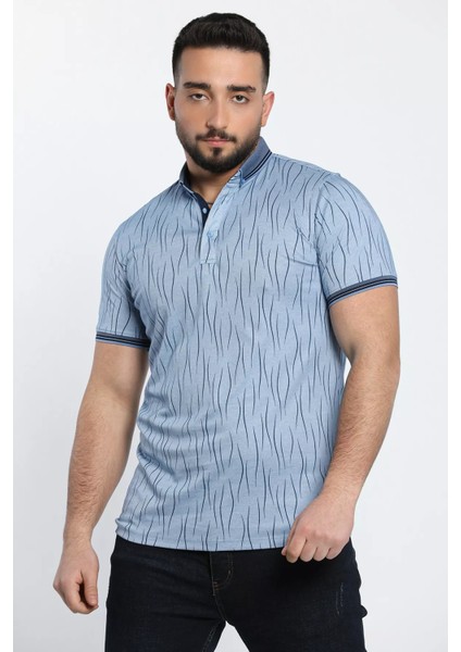 Desenli Polo Yaka Erkek Tişört