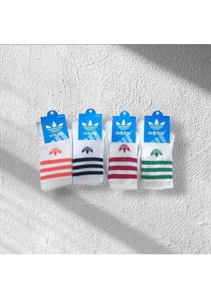 4'lü Paket Unisex Uzun Boğaz Çorap