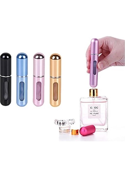 Taşınabilir 2 Adet Parfüm Şişesi Mini Doldurulabilir 2 Adet Parfüm Şişesi Atomizer Parfüm Şişeleri Boş Küçük