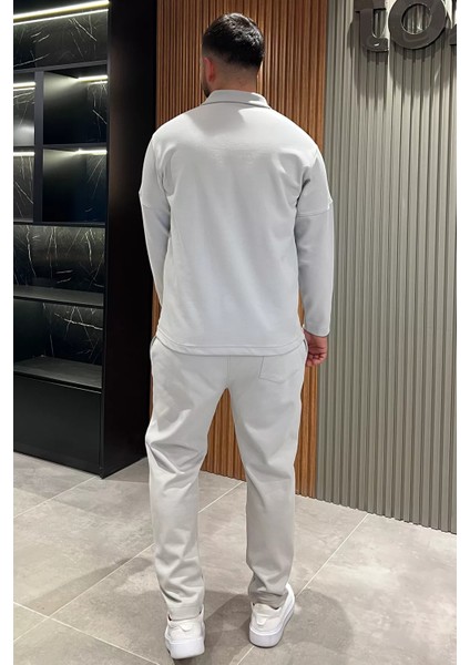 Erkek Polo Yaka Sweat Pantolon İkili Takım modelleri