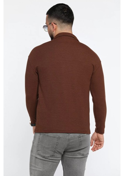 Erkek Polo Yaka Sweatshirt