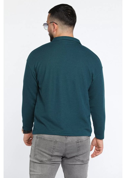 Erkek Polo Yaka Sweatshirt