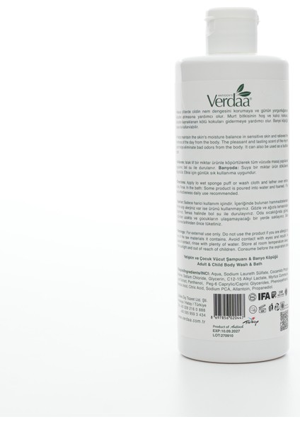 Bitkisel Asmar (Mersin) Vücut Şampuanı & Banyo Köpüğü 400 ml