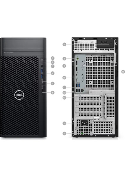 Precısıon 3680 İ9-14900K 64GB 1tb+2tb SSD 12GB Rtx 4070 W111PRO 1000W fiyatları