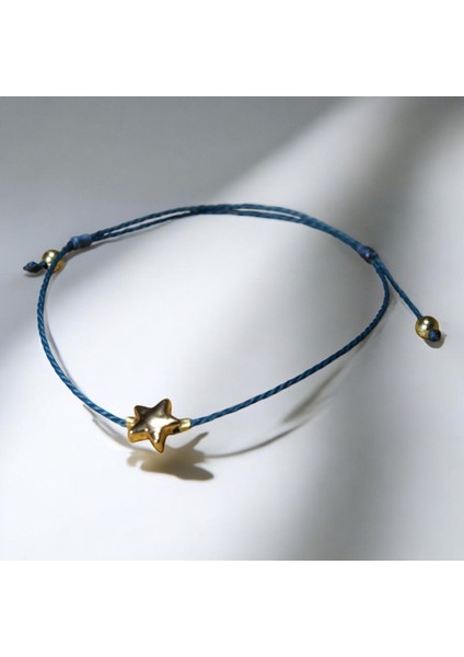 Alaçatı Ipli Metal Yıldız Objeli Kadın Bileklik modelleri