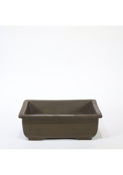 Köşeli Bonsai Saksısı Japon No.1-Sırsız (24CM)
