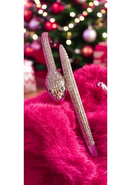 Gümüş Rengi Yılan Bileklik