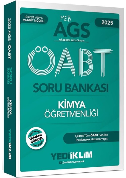 2025 Meb Ags Öabt Kimya Öğretmenliği Soru Bankası