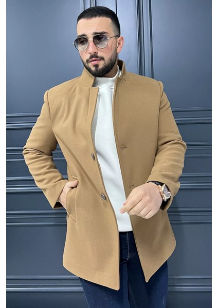 Astarlı Erkek Kaşe Kaban