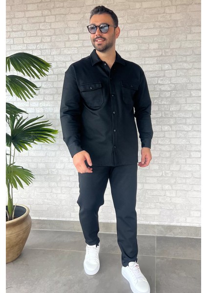 Erkek Çift Cepli Interlok Gömlek Pantolon İkili Takım fiyatları