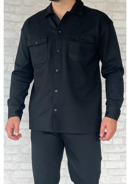 Erkek Çift Cepli Interlok Gömlek Pantolon İkili Takım modelleri