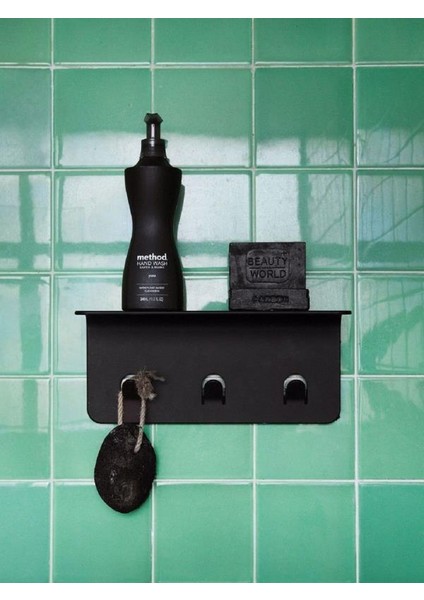 Modern Paslanmaz Metal Duş Rafı, Duş Düzenleyici, Banyo Rafı, Bayno Şampuanlık Siyah modelleri