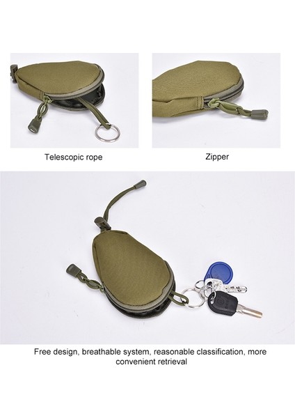 Mini Açık Yürüyüş Edc Taşıma Çantası Anahtar Bozuk Para Cüzdanı (Yurt Dışından) fırsatları