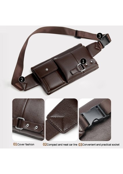 Erkekler Omuz Messenger Çanta Bel Çantası (Yurt Dışından) indirimleri