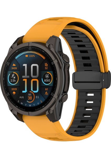Fenix ​​8 Amoled 47MM Için Manyetik Silikon Saat Bandı (Yurt Dışından)