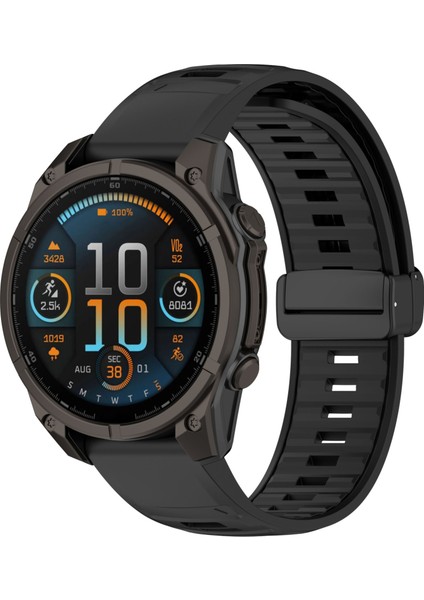 Fenix ​​8 Amoled 47MM Için Manyetik Silikon Saat Bandı (Yurt Dışından)