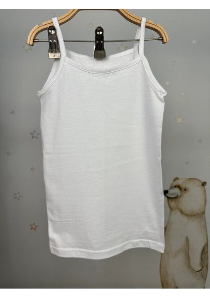 Minykids Beyaz Kız Çocuk Atlet