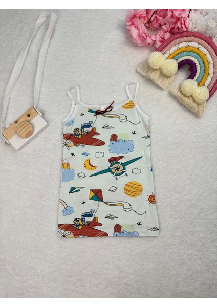 Minykids Gökyüzü Desenli Atlet