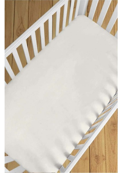 Premium %100 Natürel Cotton 100X150 cm Lastiksiz Krem Çarşaf Bed Sheet For Baby