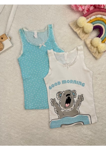 Minykids Ayıcık Desenli 2'li Atlet Set