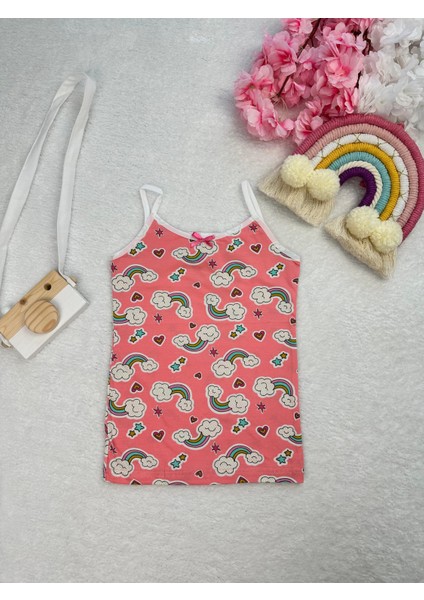 Minykids Gökkuşağı Desenli Atlet