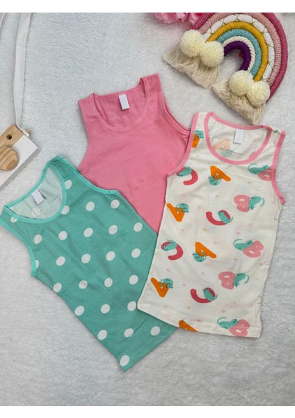 Minykids Renkli 3'lü Atlet Set
