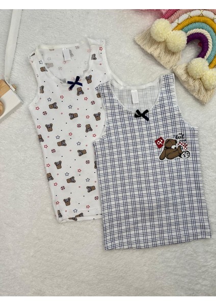 Minykids Ayıcık Desenli 2'li Atlet Set
