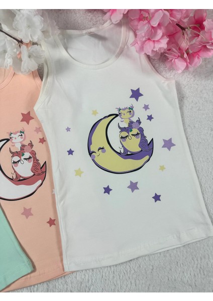 Minykids Baykuş Desen 3'lü Kız Çocuk Atlet Set fırsatları