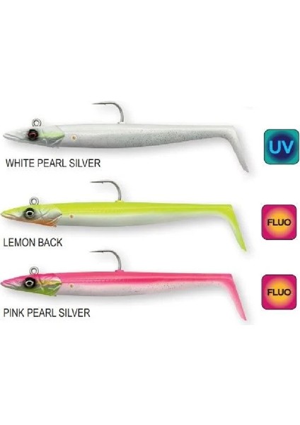 Sandeel V2 12CM 22GR 2+1 Silikon Suni Yem