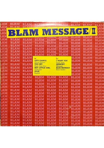 Blam Message – 2 Lp Plak