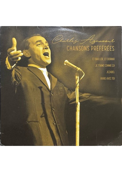 Charles Aznavour – Chansons Preferees Lp Plak