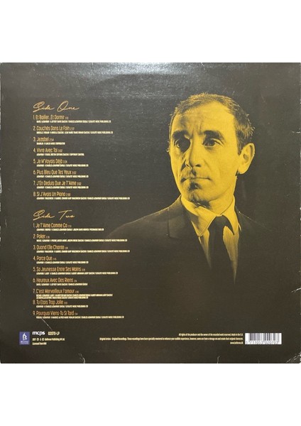 Charles Aznavour – Chansons Preferees Lp Plak