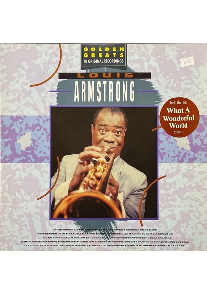 Louis Armstrong – Golden Greats What A Wonderful World Lp Plak