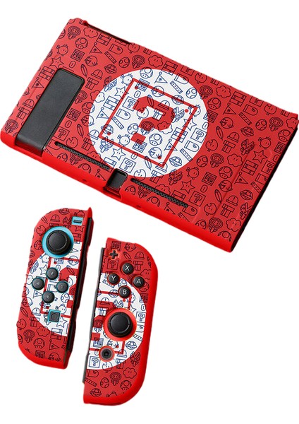 Nintendo Switch Bölünmüş Koruyucu Kılıf Yumuşak Kılıf Mario Kırmızı (Yurt Dışından)