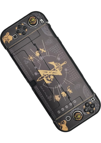 Nintendo Switch Oled Bölünmüş Tam Paket Koruyucu Kılıf Zelda (Yurt Dışından)
