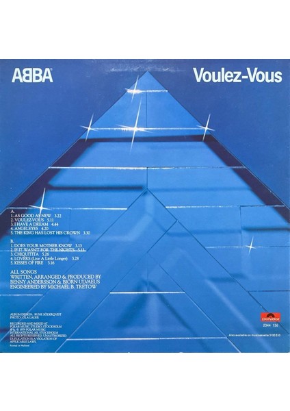 Abba Voulez – Vous Lp Plak