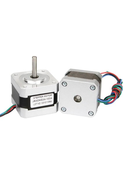 NEMA17 JK42HS34-1334 42BYG Yuvarlak Shaft Step Motor 1.3A - 34MM