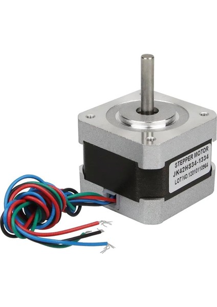 NEMA17 JK42HS34-1334 42BYG Yuvarlak Shaft Step Motor 1.3A - 34MM