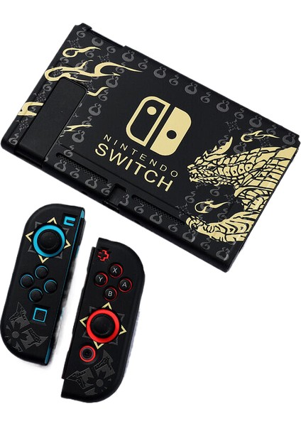 Nintendo Anahtarı Bölünmüş Koruyucu Kılıf Yumuşak Kılıf Monster Hunter Altın Ejderha (Yurt Dışından)