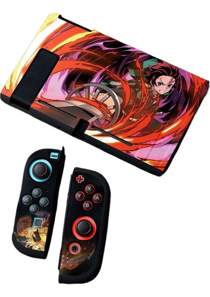 Nintendo Switch Için Uygun Anime Teması Koruyucu Kılıf Tpu Yumuşak Kabuk Kırmızı (Yurt Dışından)
