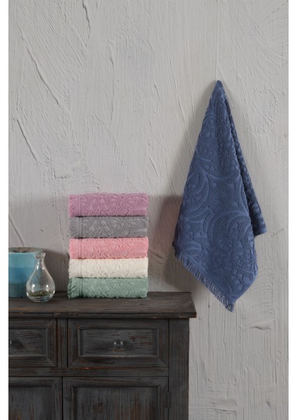 Jakaranda Serisi %100 Pamuk 30x50cm 6 lı Havlu Seti
