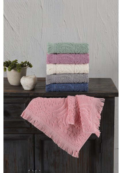 Jakaranda Serisi %100 Pamuk 30x50cm 6 lı Havlu Seti