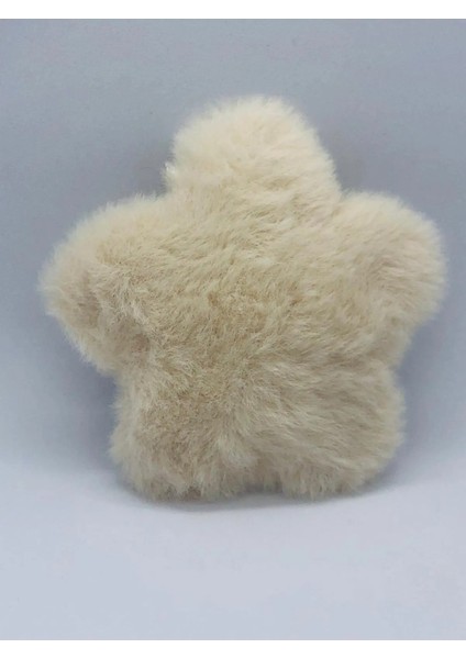 Ekru Peluş Yıldız Çıtçıtlı Saç Tokası 2'li fırsatları