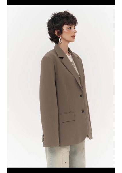 Allbucks Mai, Emma Dikiş Detay Haki Blazer Ceket ABMAİ0012 modelleri