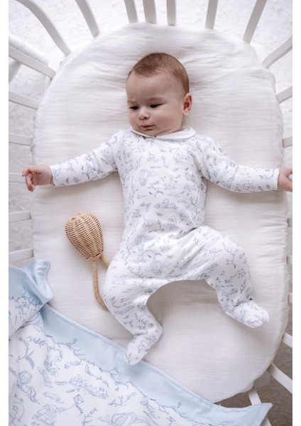 Bebek Tulum - Toile De Jouy / Mavi fiyatları