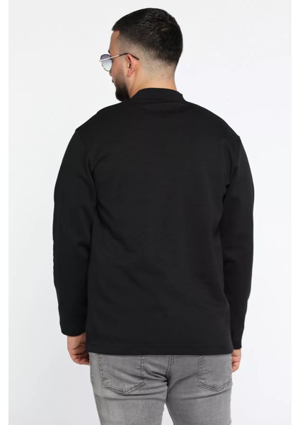 Yazı Baskılı Cepli Double Face Erkek Sweatshirt modelleri