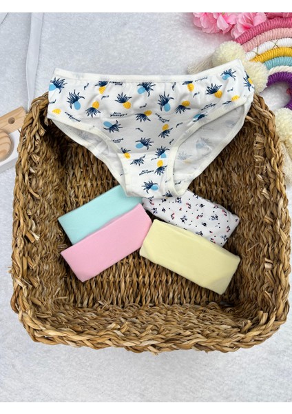 Minykids Renkli Desenli 5'li Külot Set