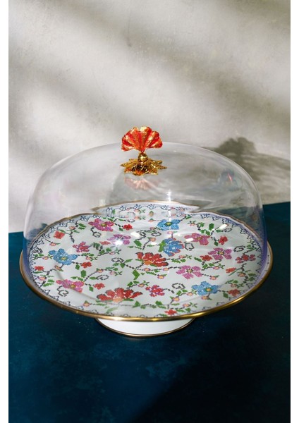 Piraye Emaye 30 cm Ayaklı Kek Fanusu fiyatları