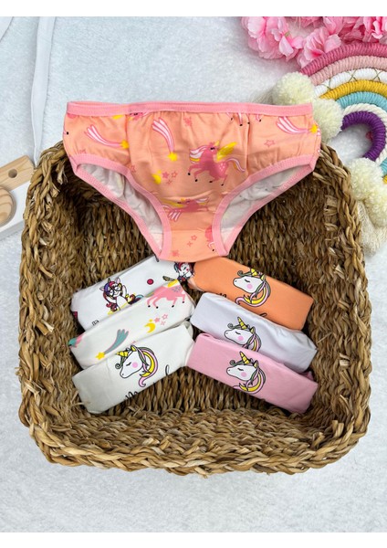Minykids Unicorn Desenli 7'li Külot Set